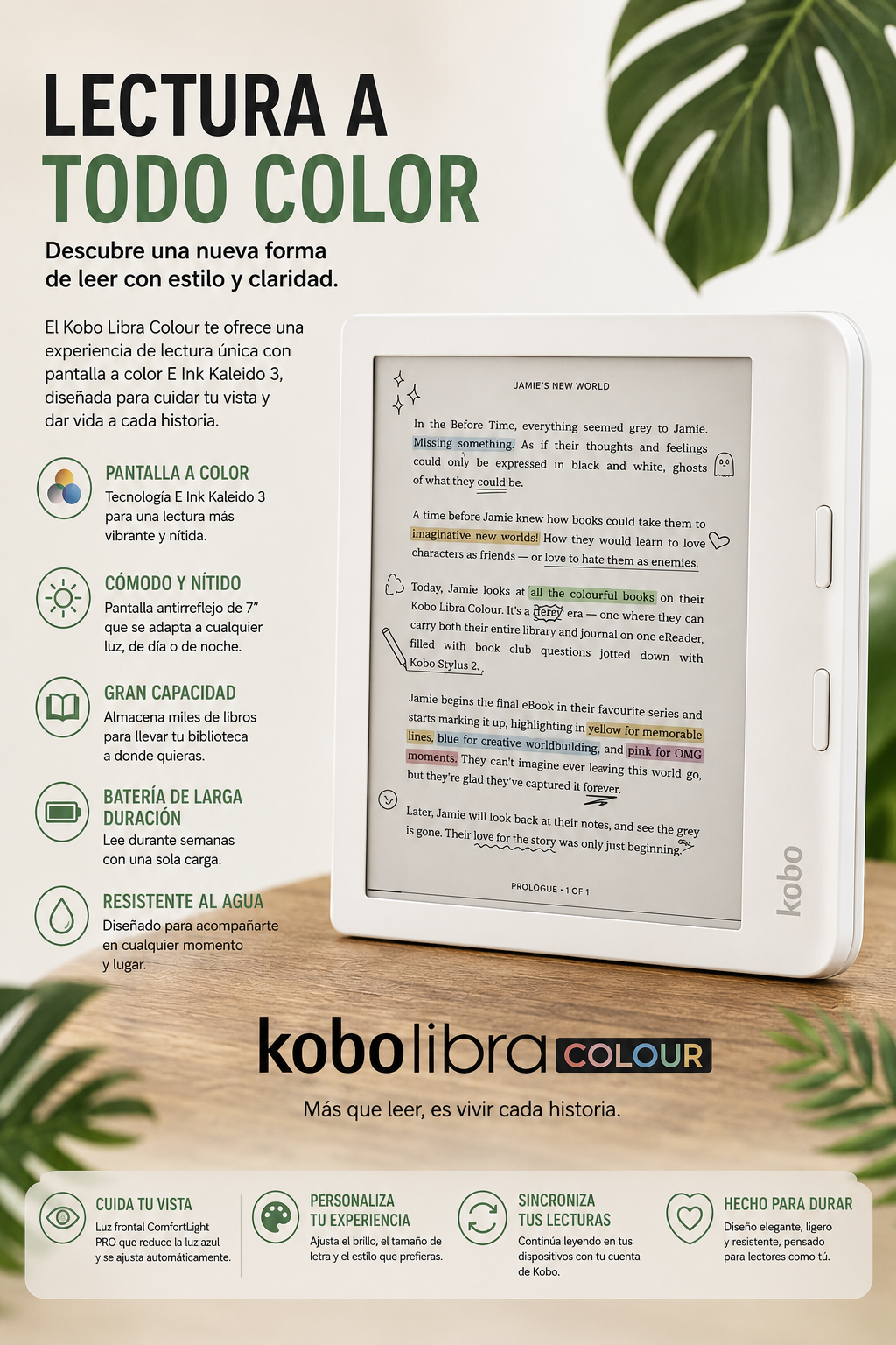 KOBO LIBRA COLOUR 32 GB – Lector Electrónico a Color