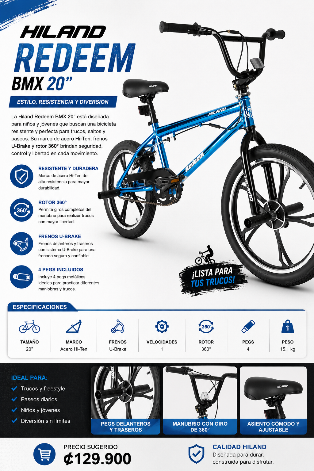 Bicicleta BMX Hiland