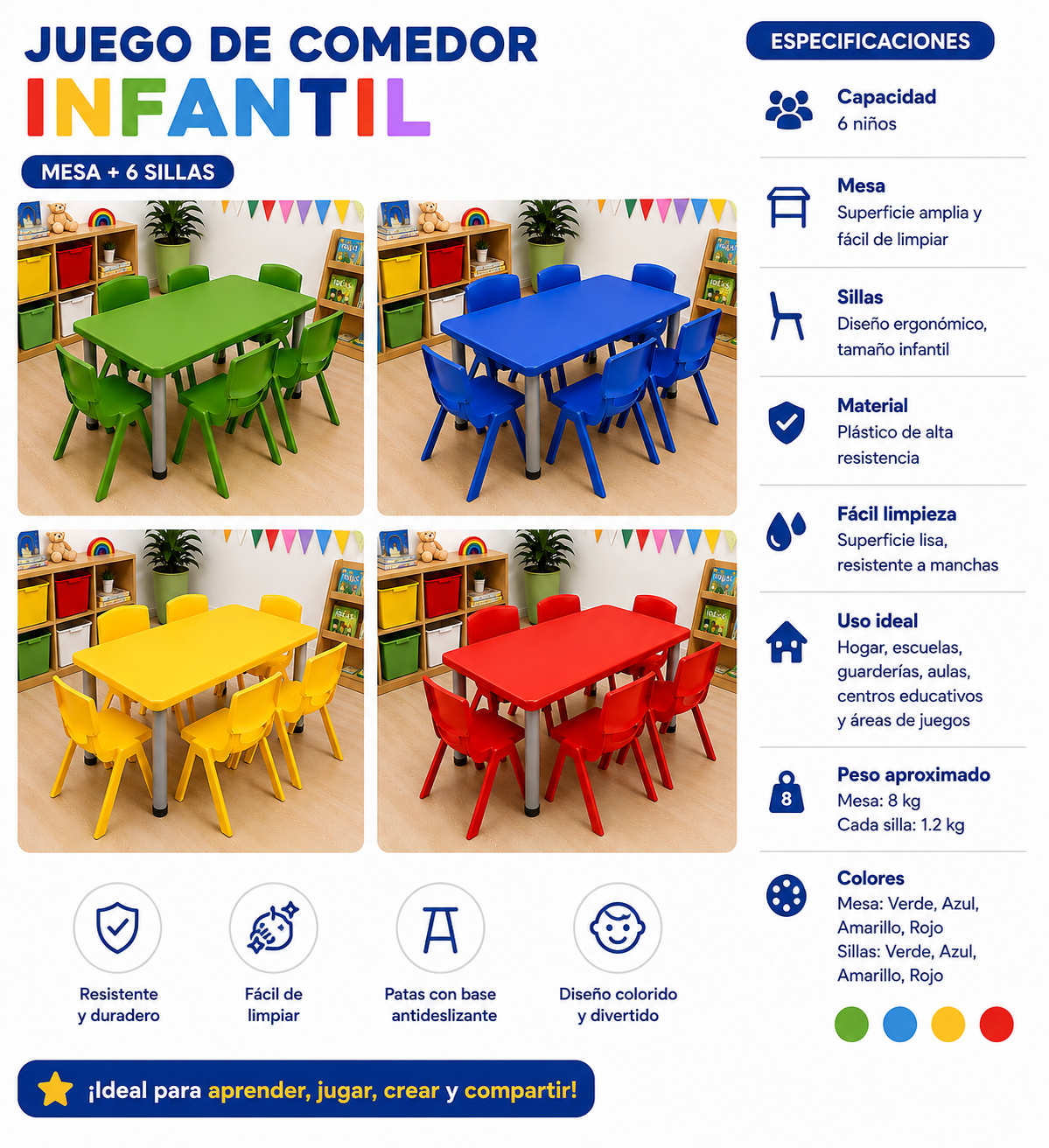 Mesas Para Niños