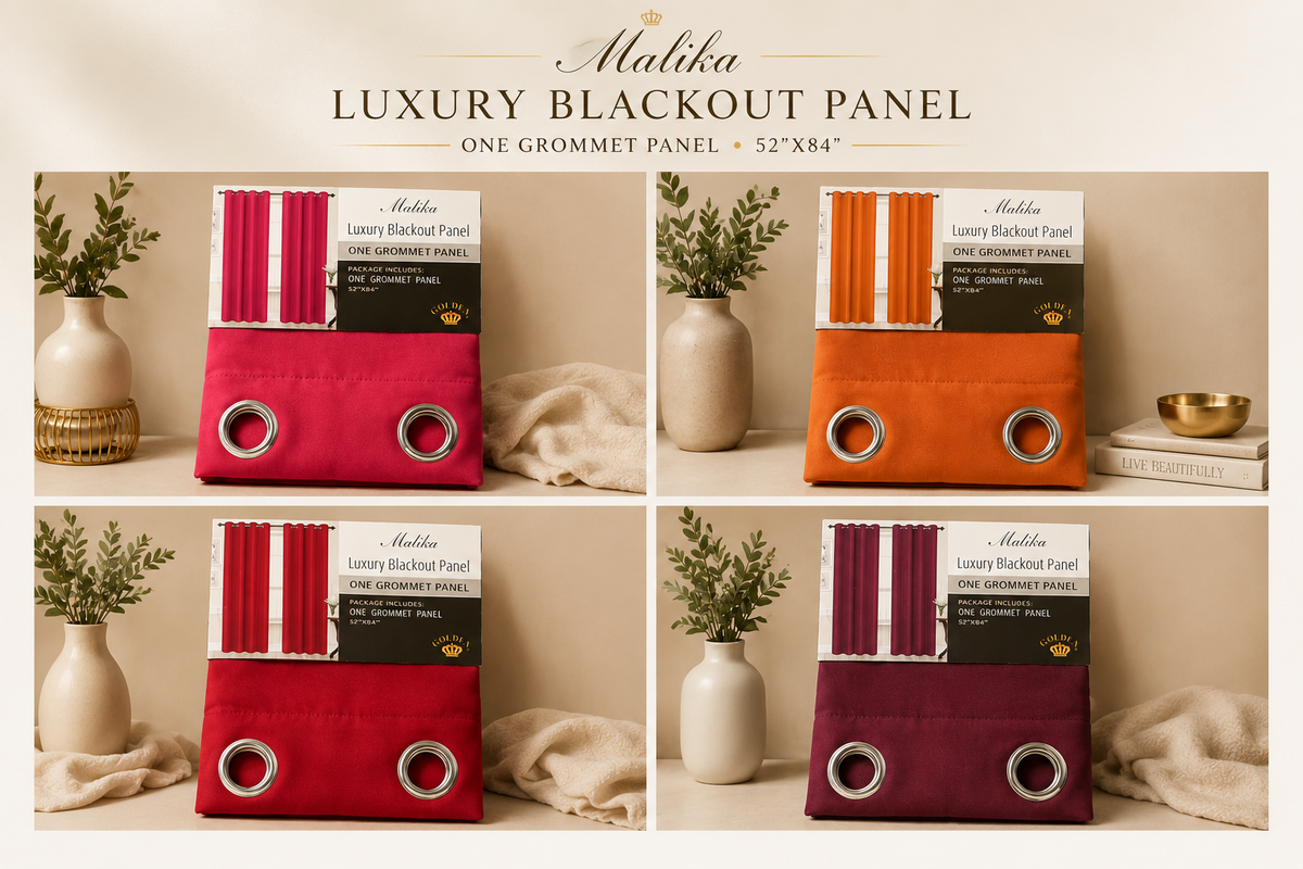 Cortinas Golden "Malika"