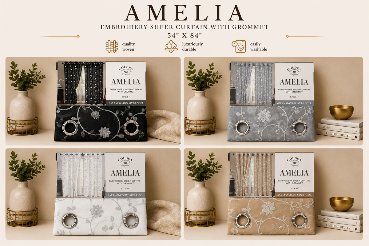 Cortinas Golden ¨Amelia¨