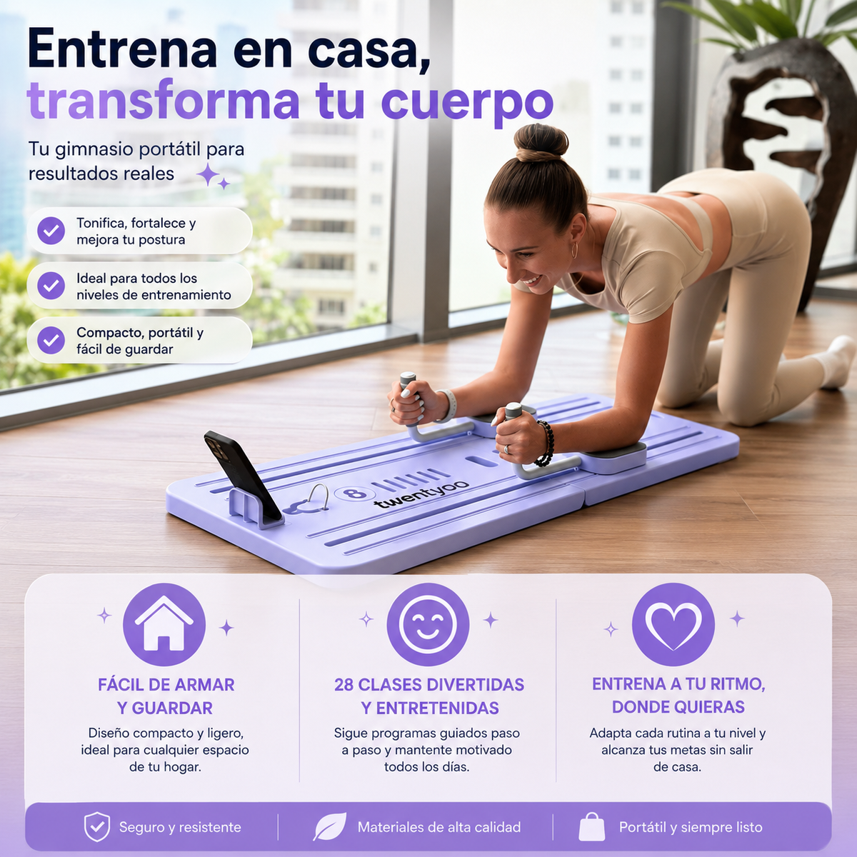 Pilates Reformer + Reto de 28 Dias