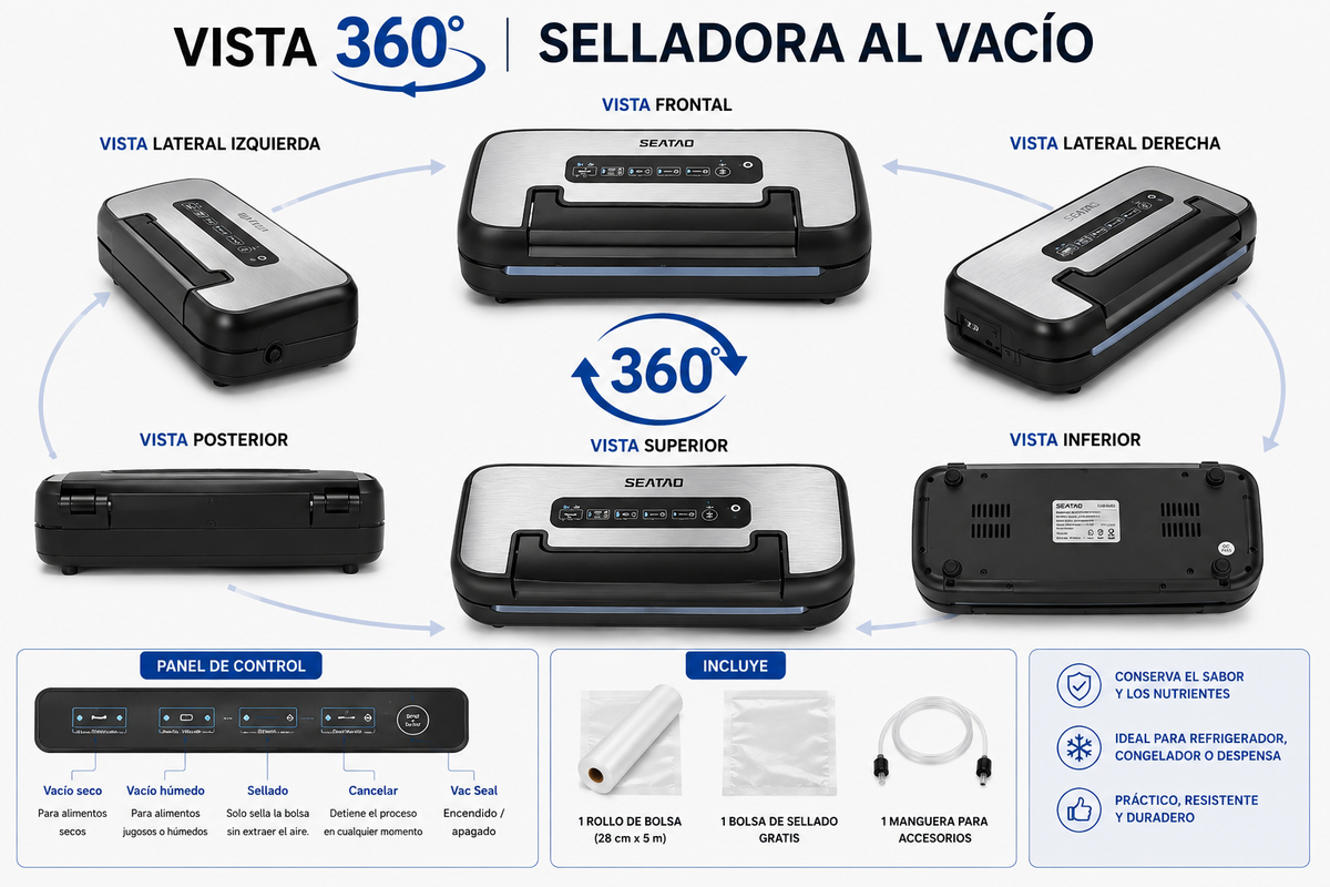 Selladora al vacío SEATAO 90 kPa M