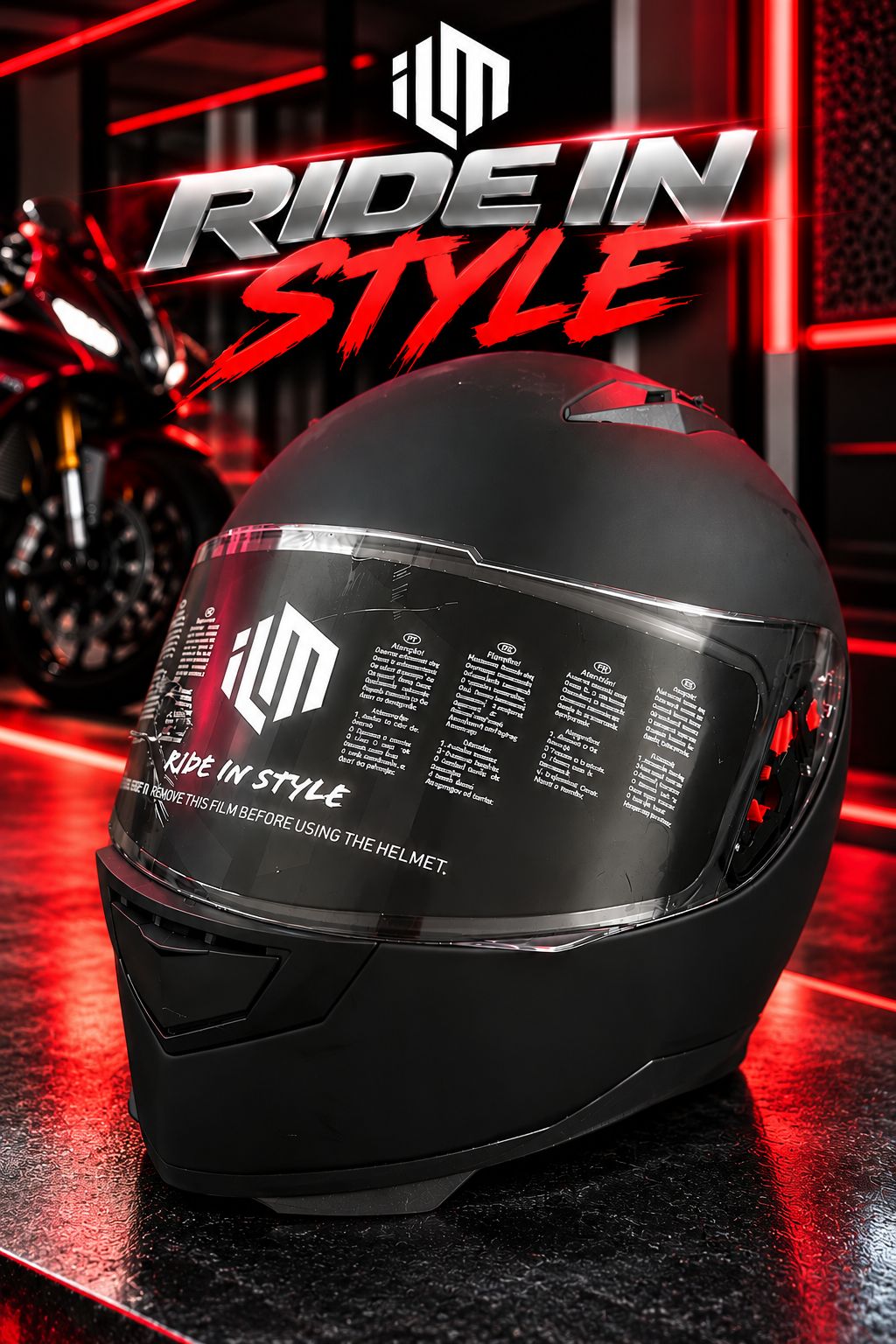 Casco Integral ILM Viaja con estilo – Protección & Diseño Premium