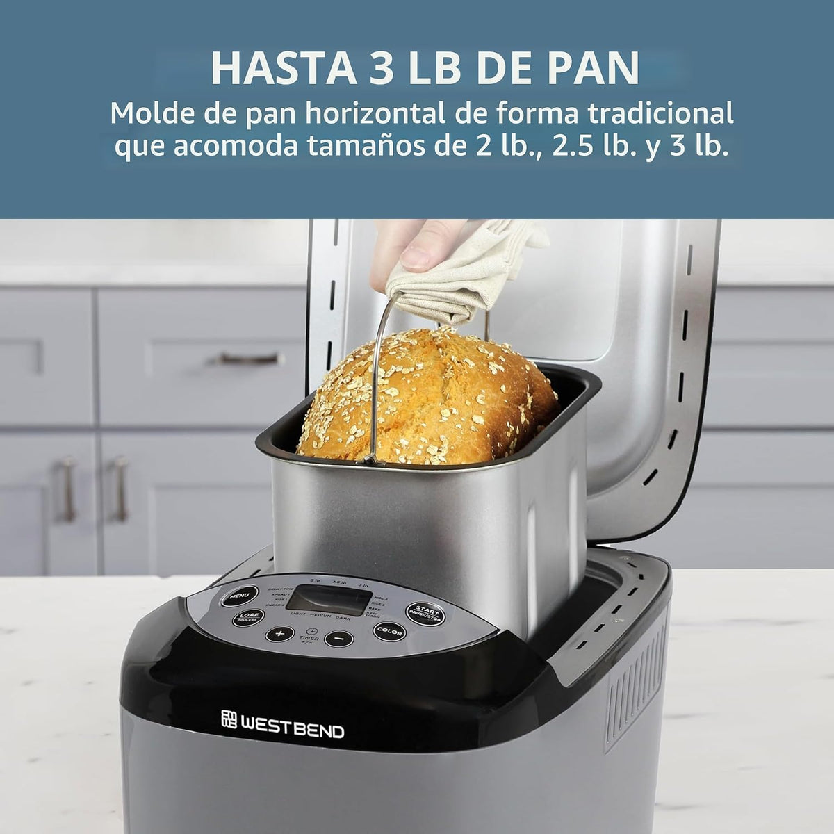 Máquina para Hacer Pan WEST BEND HI-RISE de 3 LB