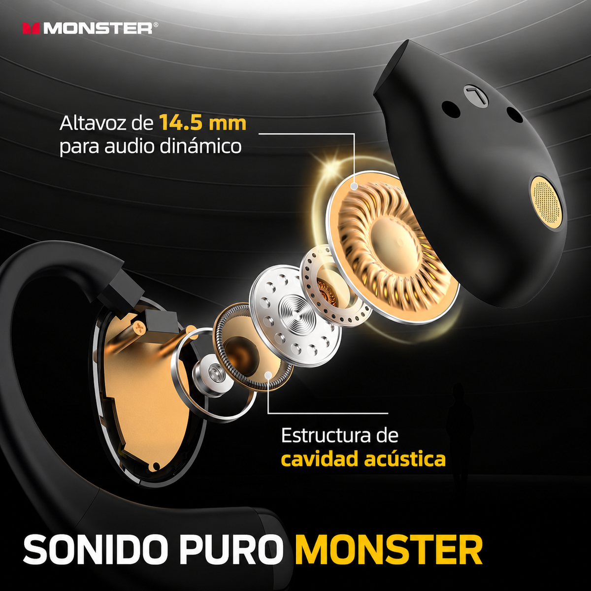 Audífonos MONSTER OPEN EAR AC520