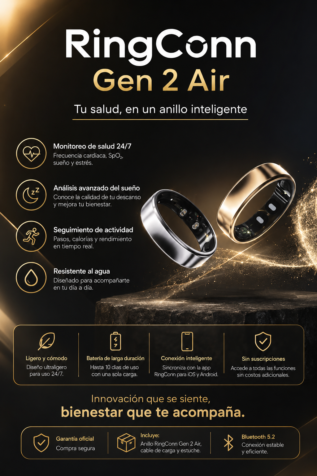 Anillo Inteligente RINGCONN GEN 2 AIR