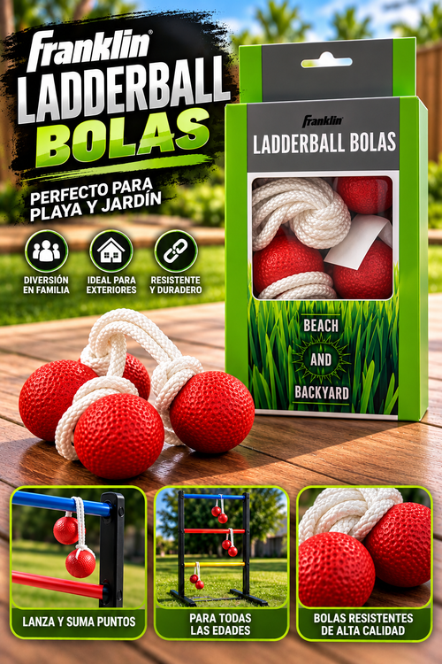 Bolas para Juego de Escalera Franklin Sports Ladderball – Accesorios para Juegos al Aire Libre, Playa y Jardín