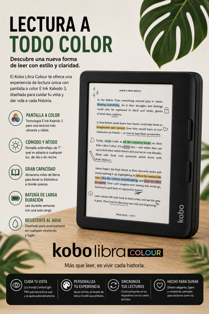 KOBO LIBRA COLOUR 32 GB – Lector Electrónico a Color