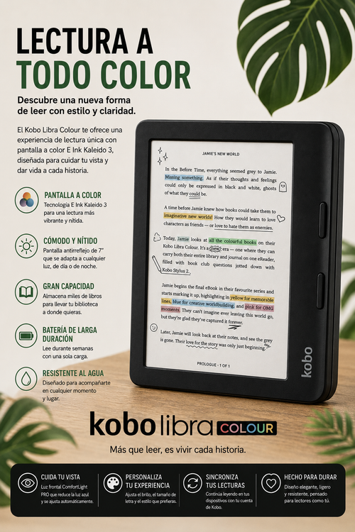 KOBO LIBRA COLOUR 32 GB – Lector Electrónico a Color