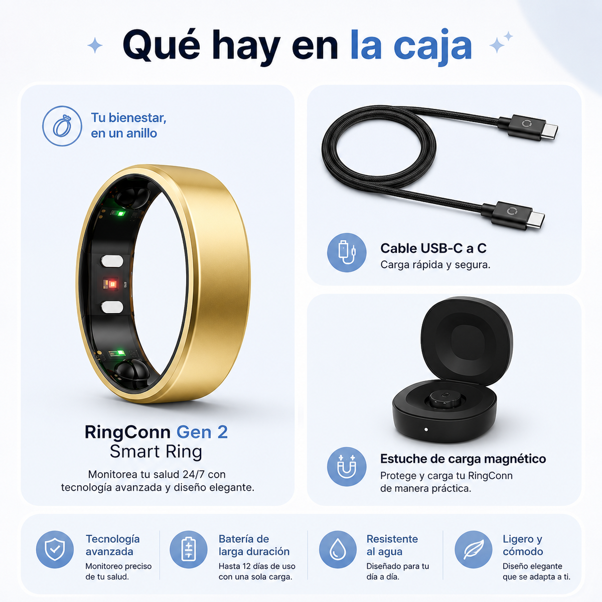Anillo inteligente RINGCONN G