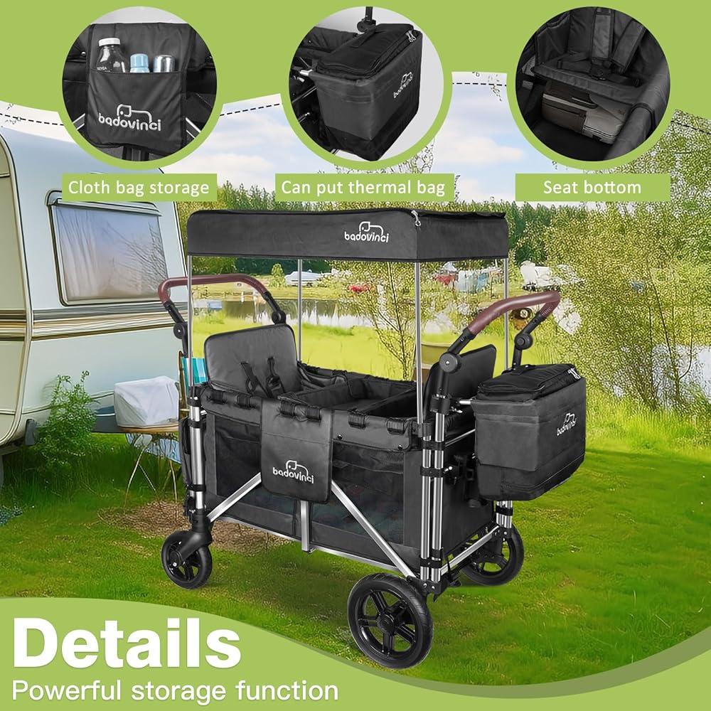 Carrito/Coche Plegable Badovinci GT2 para 2 Niños