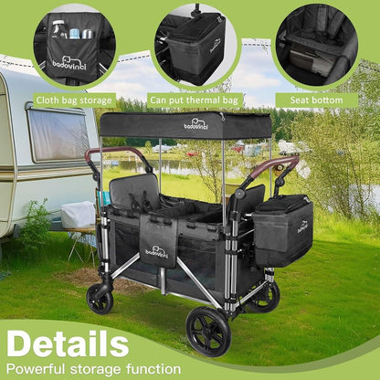 Carrito/Coche Plegable Badovinci GT2 para 2 Niños