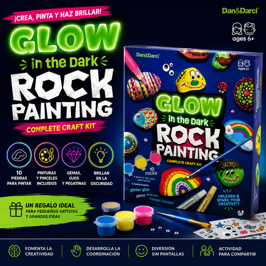 Kit de Pintura de Rocas - Dan&Darci in the Dark Rock Painting