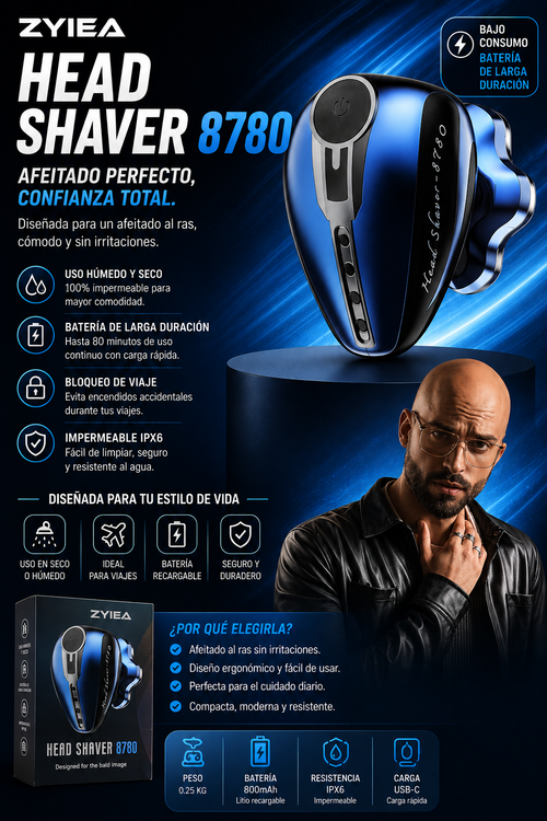 Rasuradora ZYIEA Head Shaver 8780