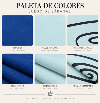 SET DE SÁBANAS KING SIZE DE 6 PIEZAS – BAMBOO COLLECTION