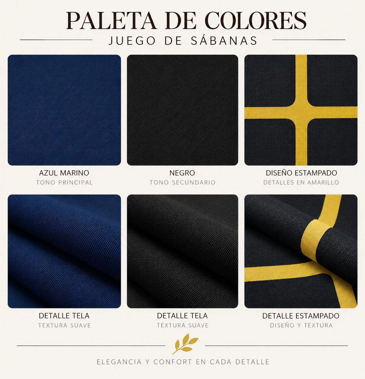 SET DE SÁBANAS KING SIZE DE 6 PIEZAS – BAMBOO COLLECTION