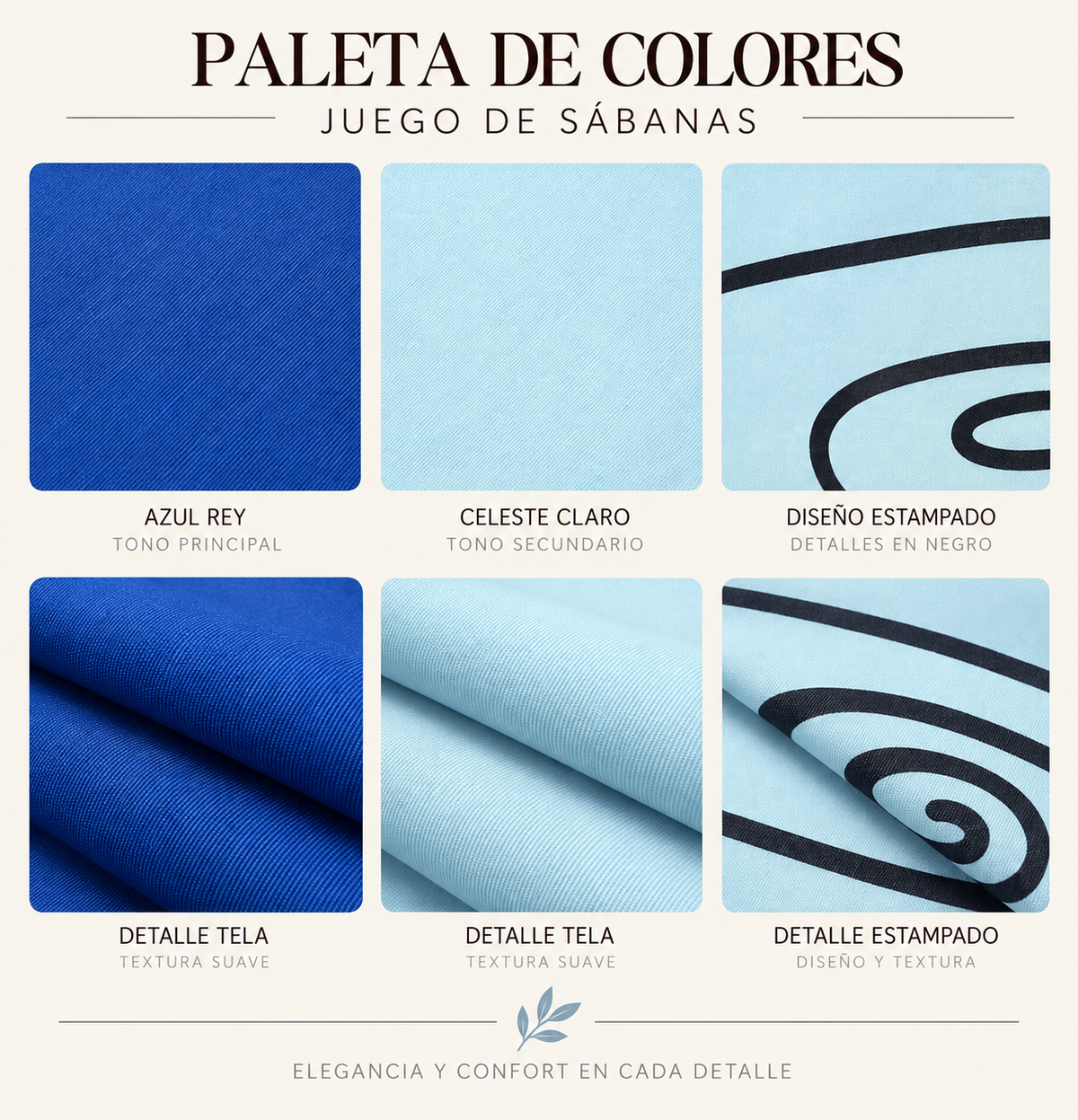 SET DE SÁBANAS KING SIZE DE 6 PIEZAS – BAMBOO COLLECTION