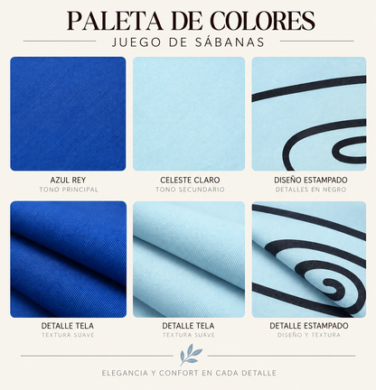 SET DE SÁBANAS KING SIZE DE 6 PIEZAS – BAMBOO COLLECTION