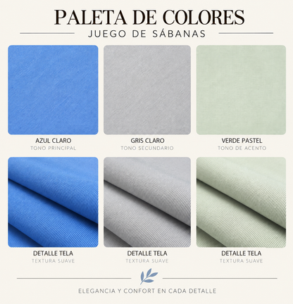 SET DE SÁBANAS KING SIZE DE 6 PIEZAS – BAMBOO COLLECTION