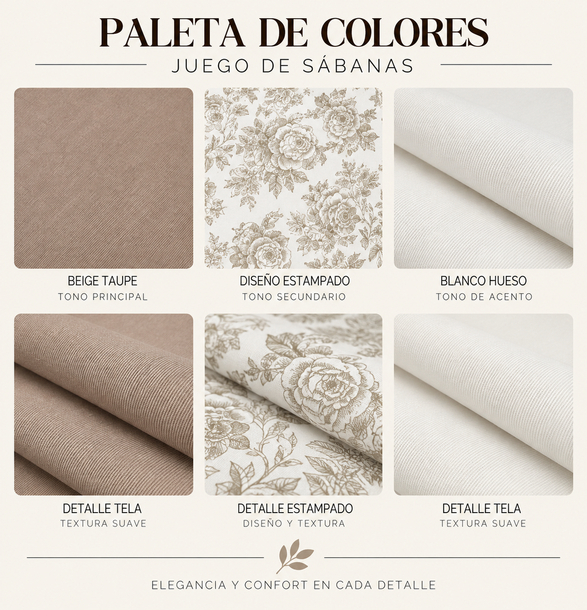 SET DE SÁBANAS KING SIZE DE 6 PIEZAS – BAMBOO COLLECTION