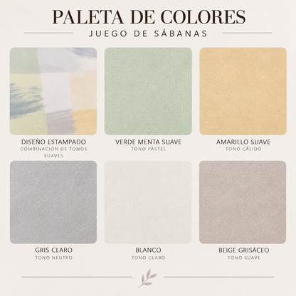 SET DE SÁBANAS KING SIZE DE 6 PIEZAS – BAMBOO COLLECTION