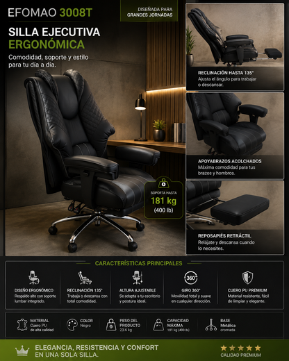 Silla Ejecutiva Ergonómica
