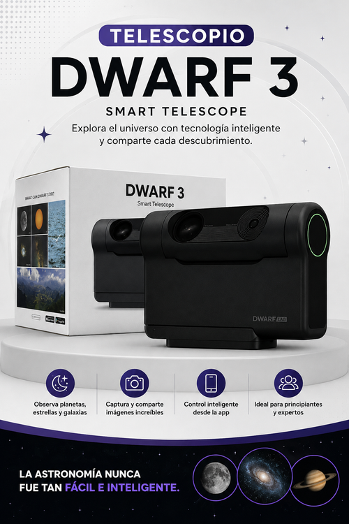 Telescopio Inteligente DWARF 3 Smart Telescope – Astronomía y Astrofotografía