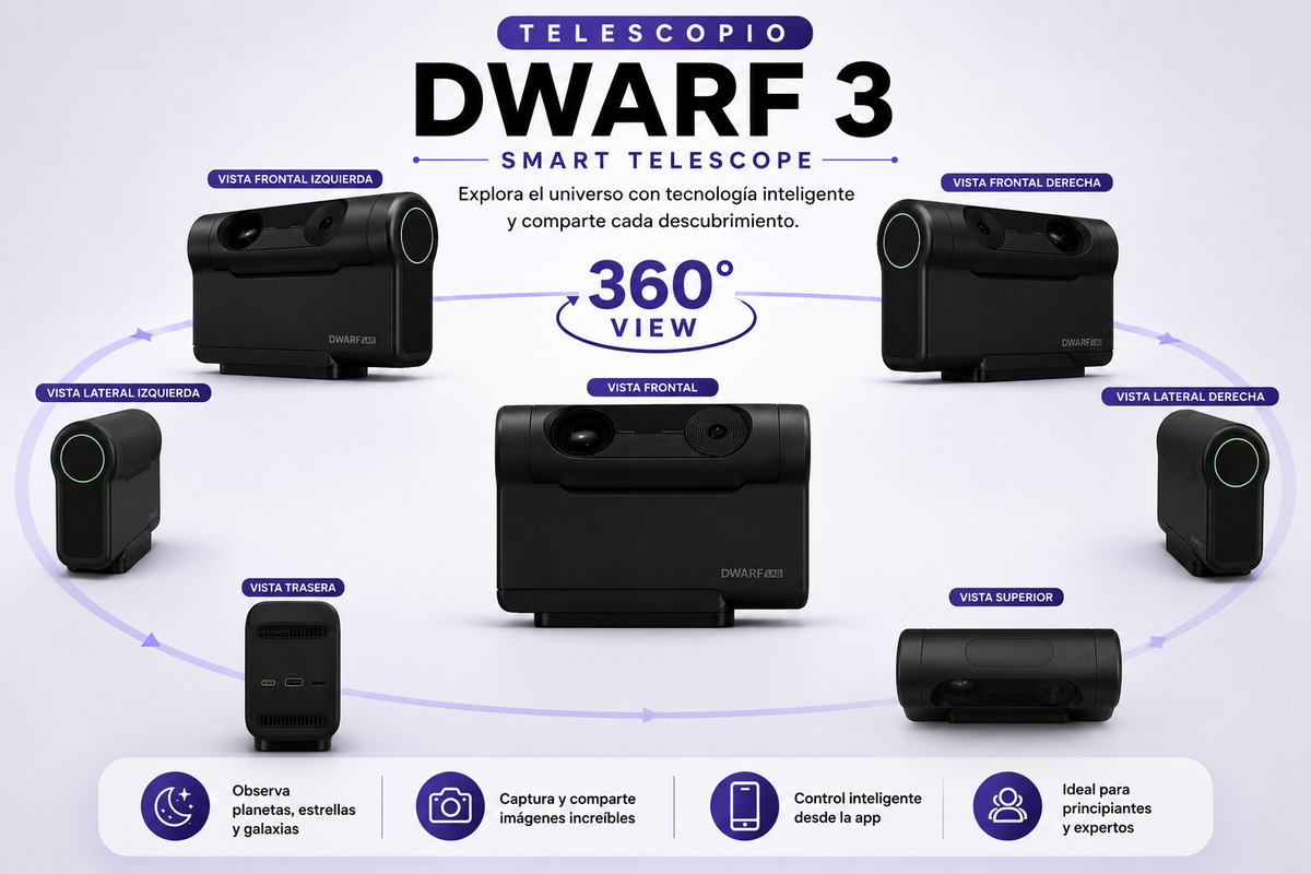 Telescopio Inteligente DWARF 3 Smart Telescope – Astronomía y Astrofotografía