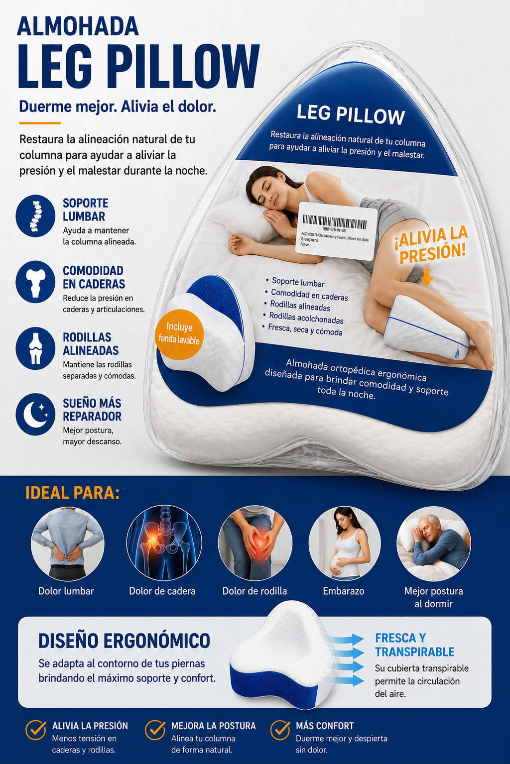 Almohada Para Pierna MEDIORTHON