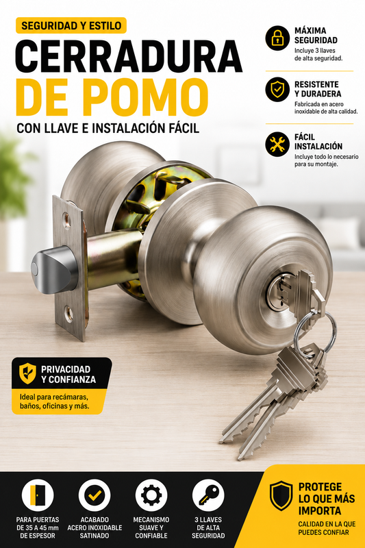Cerradura De Pomo LANWANDENG