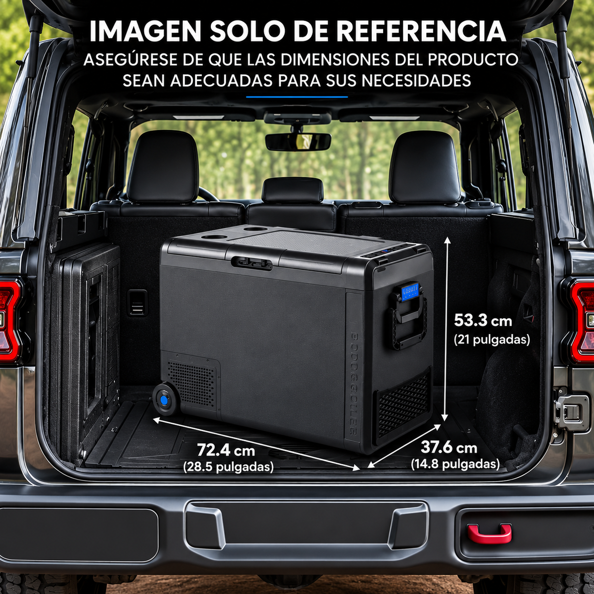 Refrigerador y congelador portátil BODEGA QZW58 de 58 L