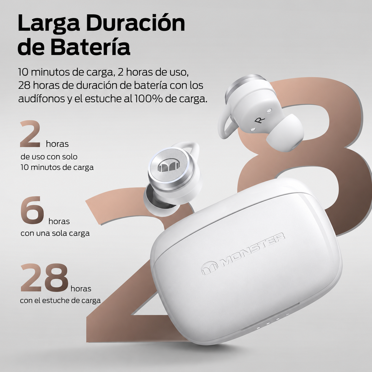 Audífonos MONSTER CLARITY 101PLUS AIRLINKS