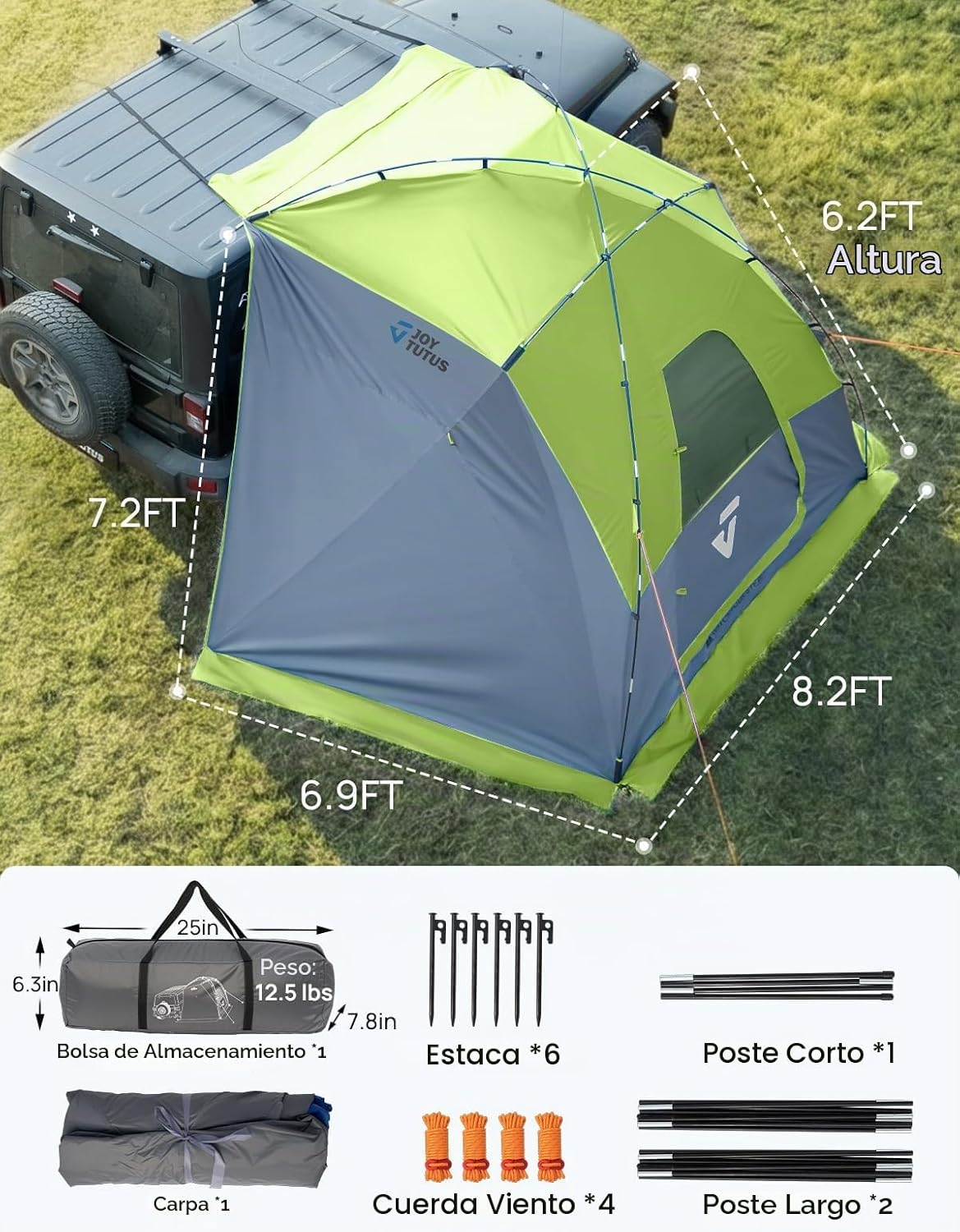 Refugio para vehículo JOY TUTUS CAR SHELTER