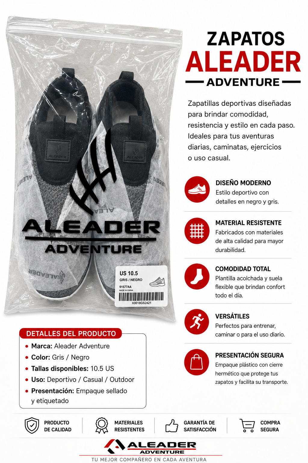 Zapatos ALEADER ADVENTURE XDRAIN NOVA